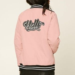 Forever 21 Jackets & Coats - Forever 21 Hello Padded Bomber Jacket Large Forever 21 Jackets & Coats - Forever 21 Hello Padded Bomber Jacket Large